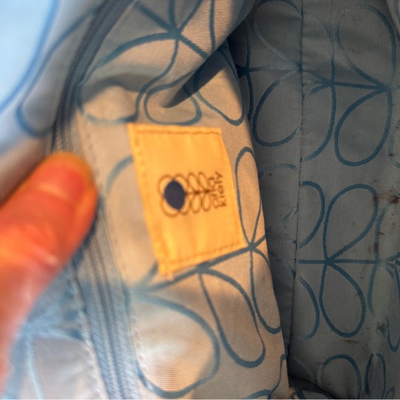 Orla Kiely Yellow and Blue Crossbody Bag - Picture 3 of 10